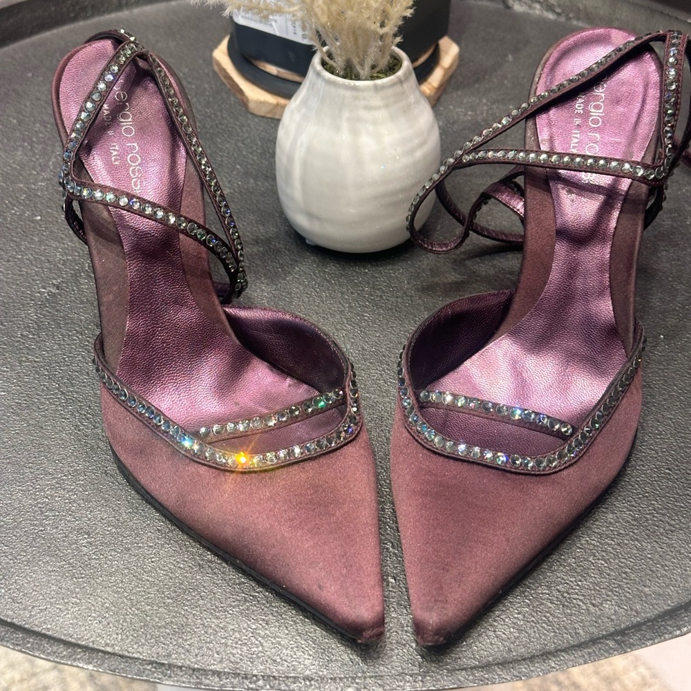 Sergio Rossi crystal pumps 36